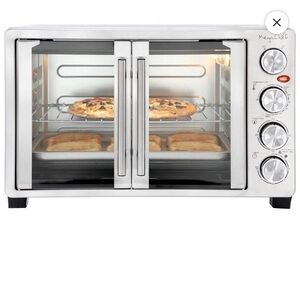 NIB Megachef 30L French Door Silver Electric Toaster Oven